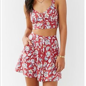 Ecote tropical linen skirt